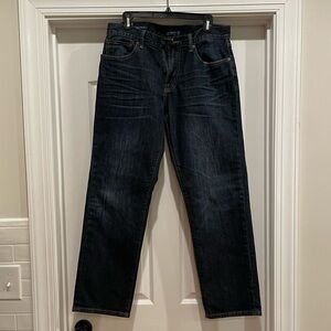 Lucky Brand Dark Indigo 221 Original Straight Jeans
